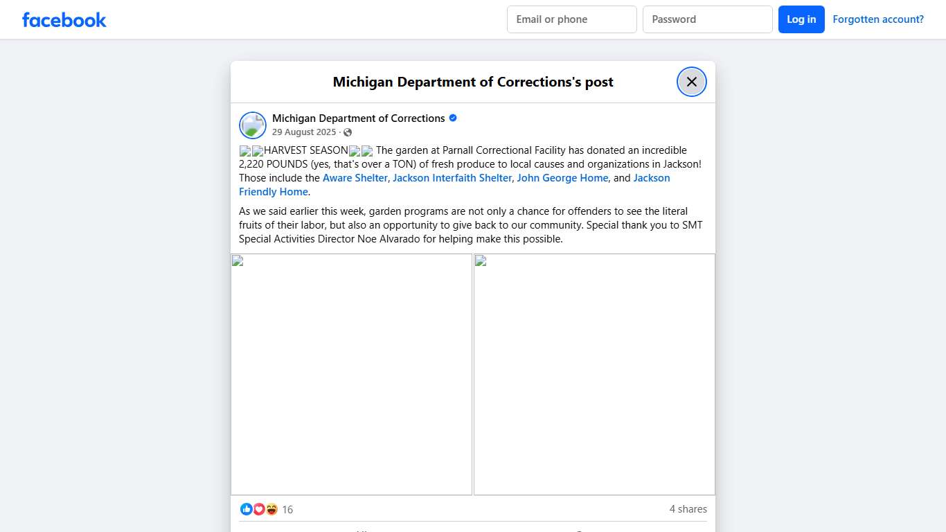 🌶🍓HARVEST SEASON🥕🫑... - Michigan Department of Corrections Facebook