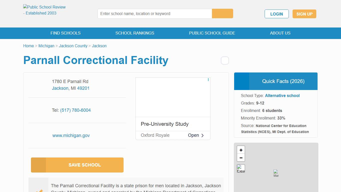 Parnall Correctional Facility (2026 Ranking) - Jackson, MI